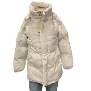Coutudi  Winter Faux Fur Hooded women's size small puffer jacket/coat